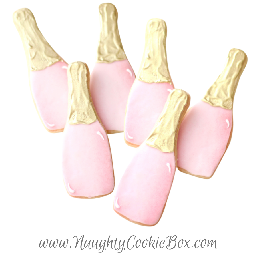 Champagne Bottle Cookies