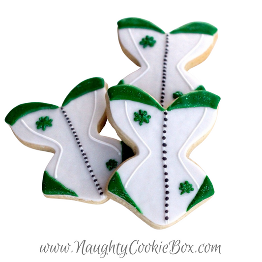 Irish Rugby Corset Cookies