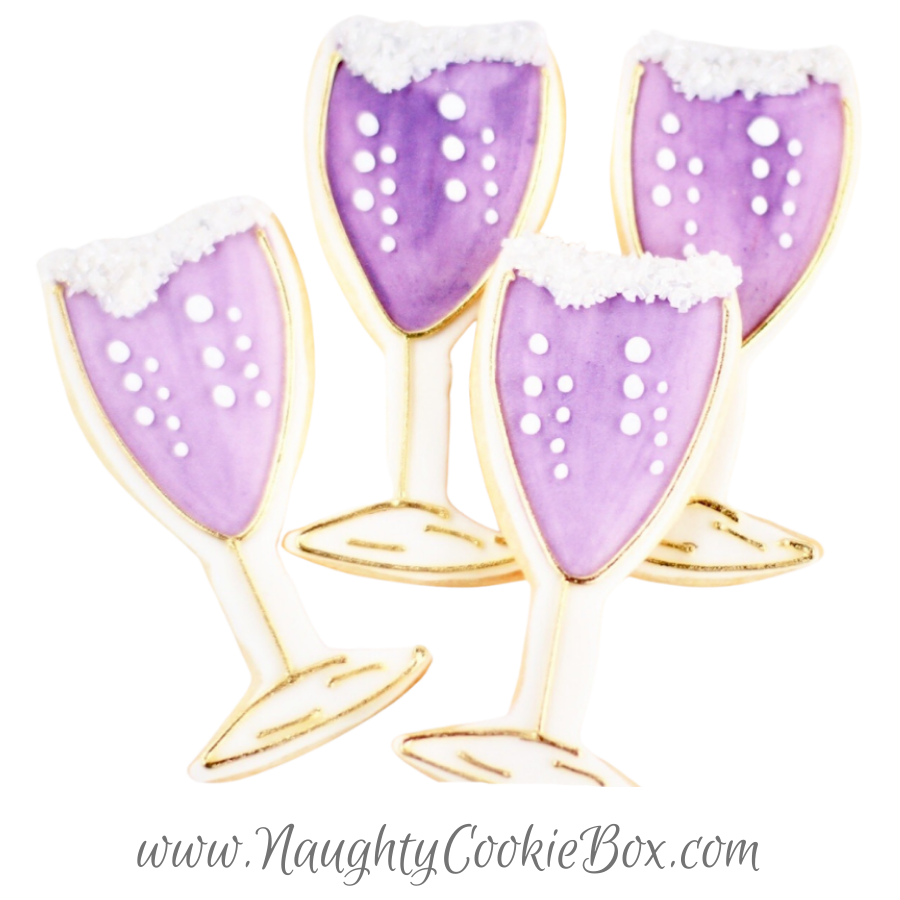 Champagne Glass Cookies