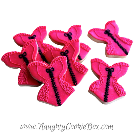 Lace and Grace Customizable Corset Cookies