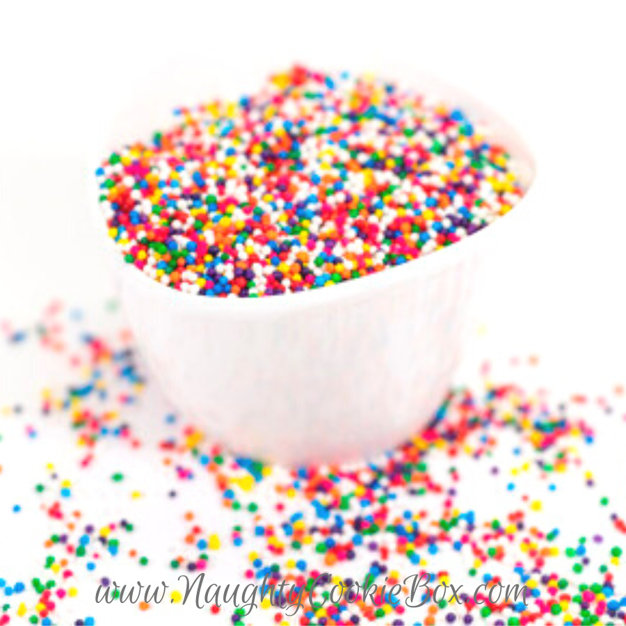 White Nonpareils Sprinkles for Dessert, Cake and Cupcake Confetti Toppers!