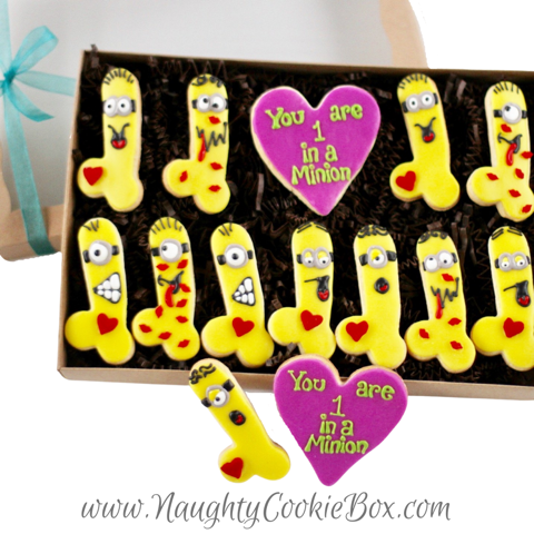 Your 1 in a Minion Pecker Popper Gift Boxed Cookie Set