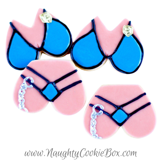 Sexy Cop Bra and Panty Cookie Set