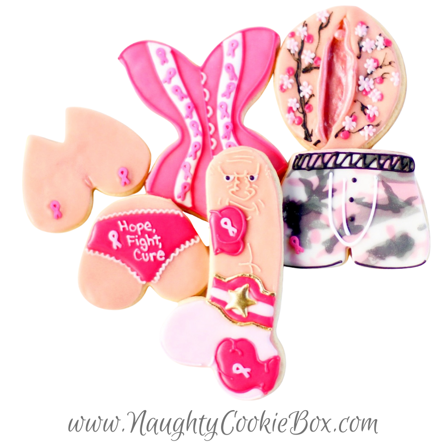 Breast Cancer Adult Cookie Set
