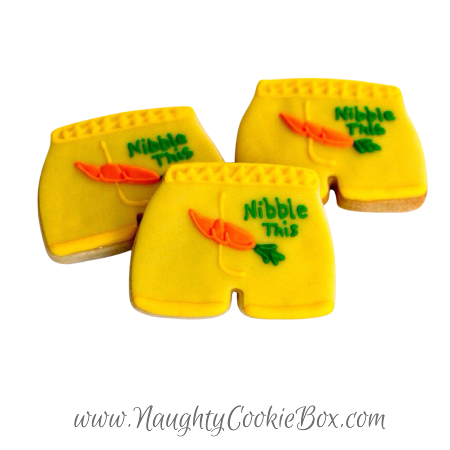 Nibble This Men's Boxers Cookie