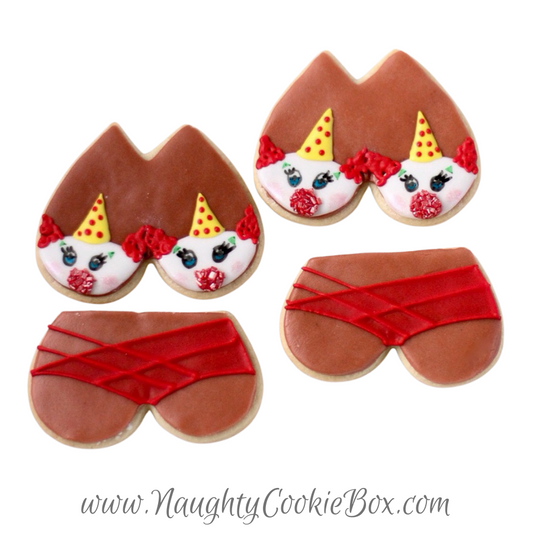Clown Bra and Panty Cookie Set