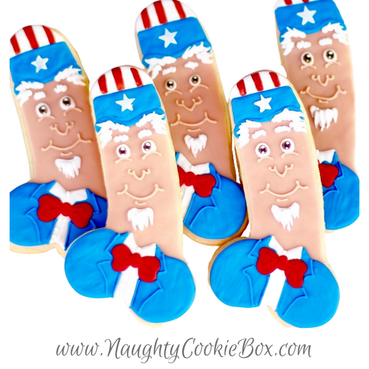 Uncle Sam Penis Cookies