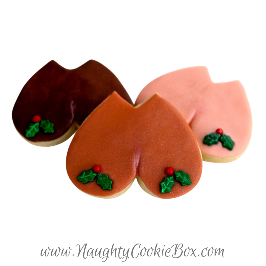 Mistletoe Boob Cookies