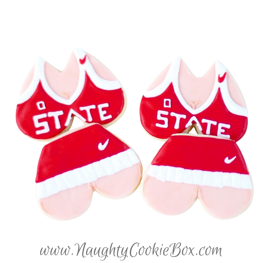 Cheerleader Bra and Panty Cookie Set