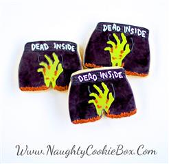Zombie Mens Boxers Cookies