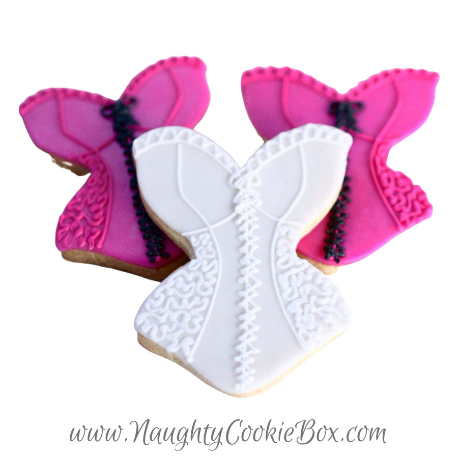 Lace and Grace Customizable Corset Cookies